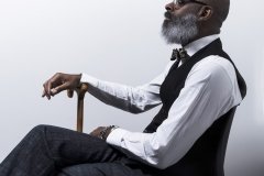 Jessica_Moh_Tony_Ward_Studio_Fashion_Photography_Kevin_Stewart_Kay_Davis_Male_Model_Sitting_Cane_Old_School_Shirt_Makers_Bowtie_Side_Profile