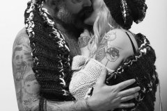 Joy_Lewis_Kevin_And_Kay_Photoshoot_Couple_Kissing_Hat_And_Scarf_Black_And_White Joy_Lewis_Kevin_And_Kay_Photoshoot_Couple_Kissing_Hat_And_Scarf_Black_And_White