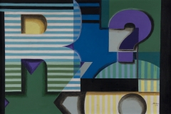 Milt_Ward_graphic_paintings_family_legacy_project_acrylic_africa_american_artist_designer_modernist_question_mark_stripped_letters