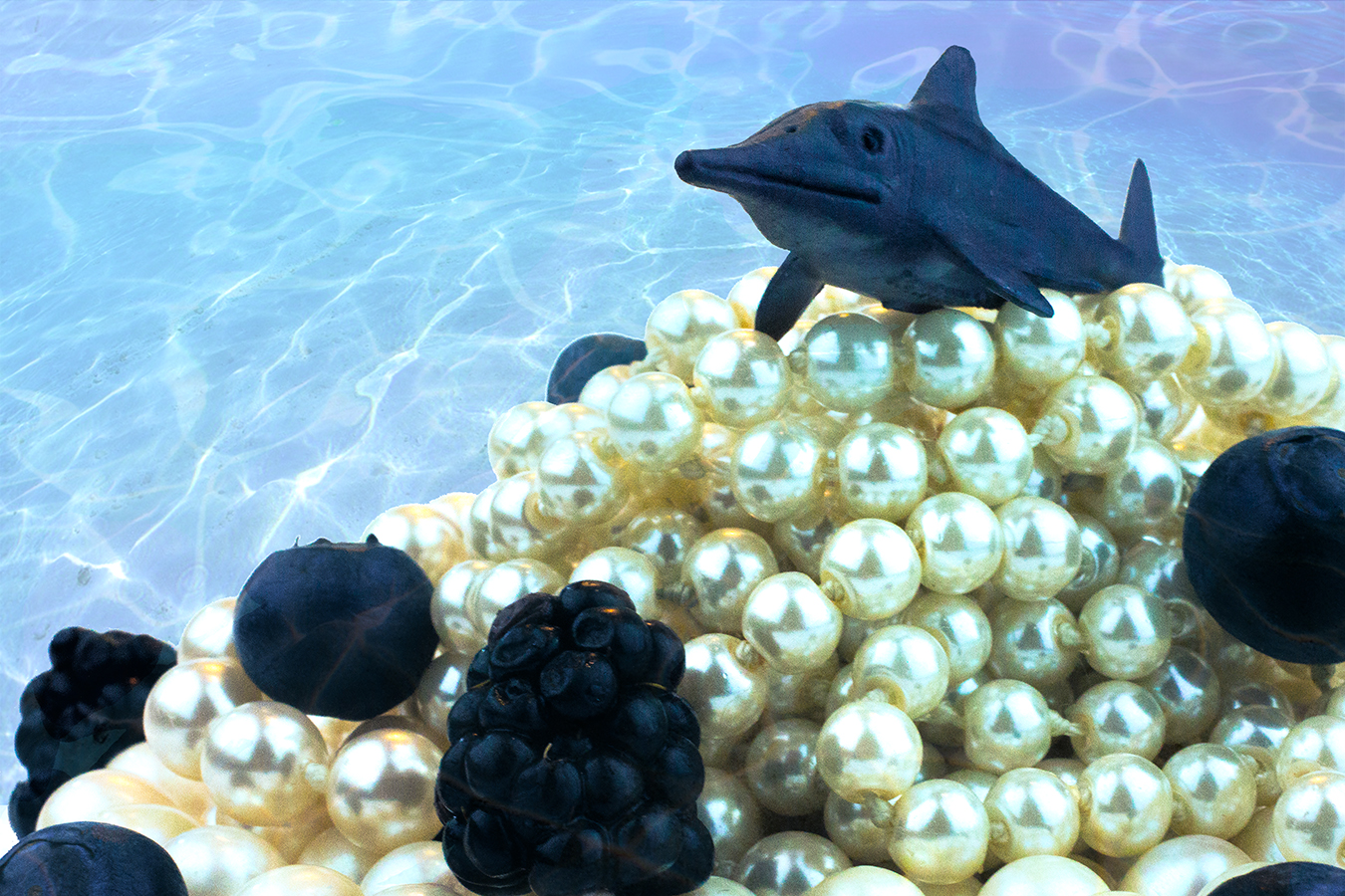 Victoria_Meng_Project2_Blue_Shark_Dinosaur_Pearls_Caviar_Underwater_Blueberries
