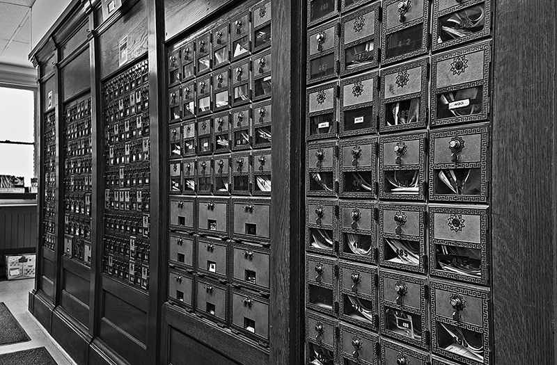 post office mail boxes old fashioned style