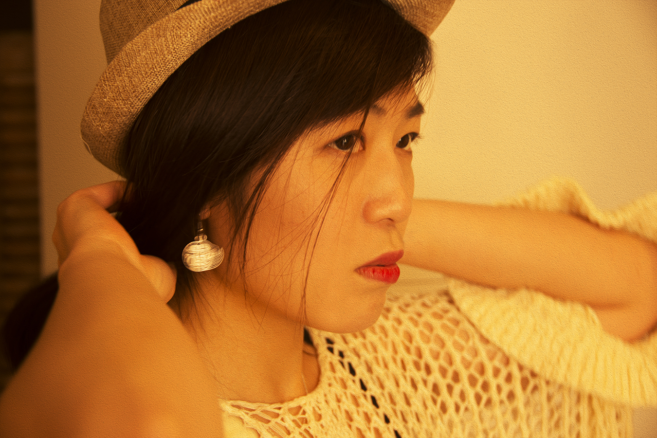 Xiaonan_Chen_fashion_photography_Tony_Ward_Studio_Asian_classy_UPenn_student_fashionable_hat_earrings copy