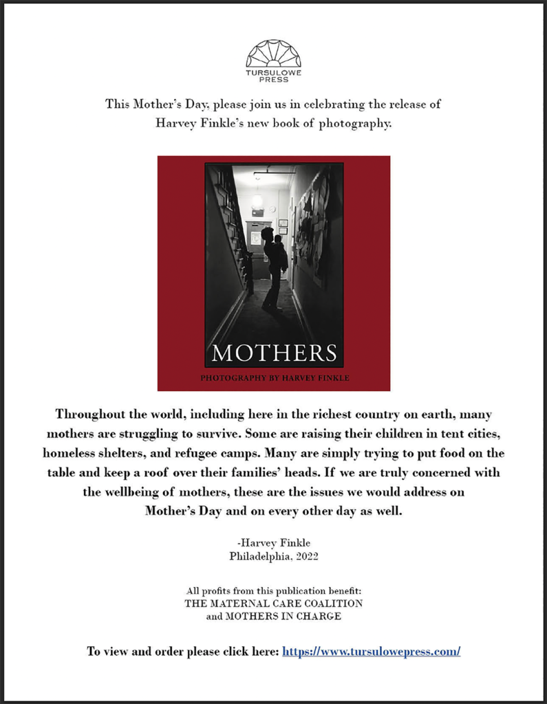 Harvey Finkle new book release called Mothers